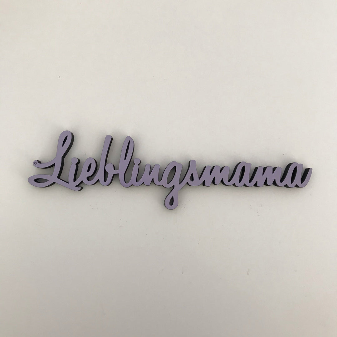 NoGallery Schriftzug Lieblingsmama - lila 3D Schriftzug