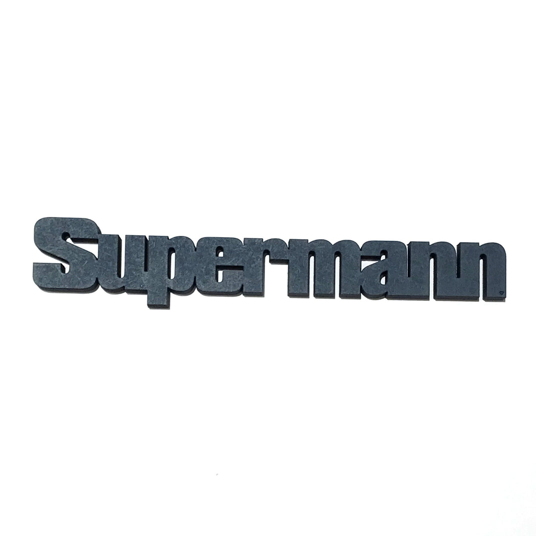 NoGallery Schriftzug Supermann - Jeansblau 3D Schriftzug