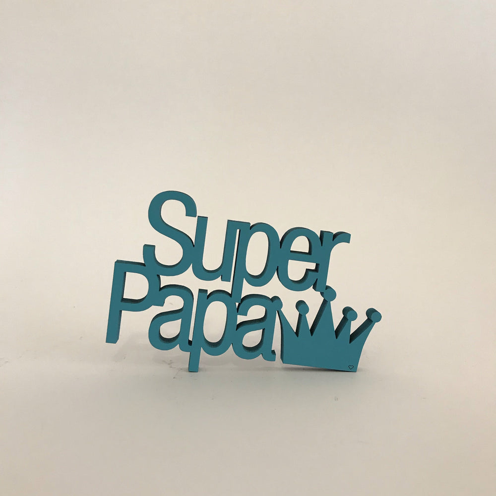 NoGallery Schriftzug Superpapa - 3D Schriftzug