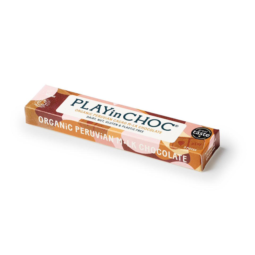 PLAYin CHOC Schokolade JustChoc - Vegane Schokolade mit Kokosblütenzucker
