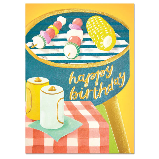 Raspberry Blossom Geburtstagskarte Geburtstagskarte - Happy Birthday - Grillfest