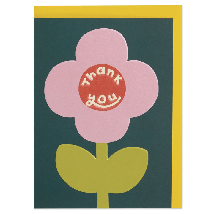 Raspberry Blossom Grußkarte misc. Dankeskarte - Thank you - stilisierte Blumenkarte