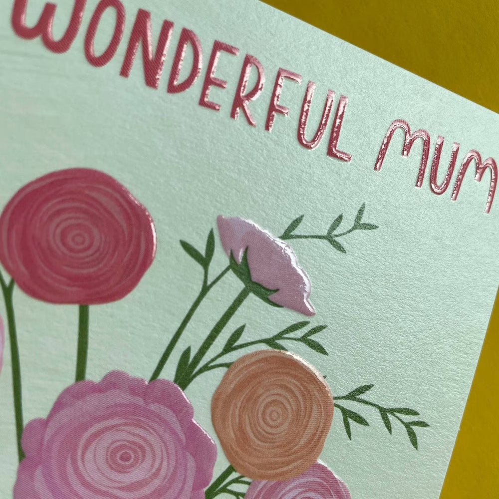 Raspberry Blossom Grußkarte misc. Grußkarte - To my wonderful Mum - Rosen zum Muttertag