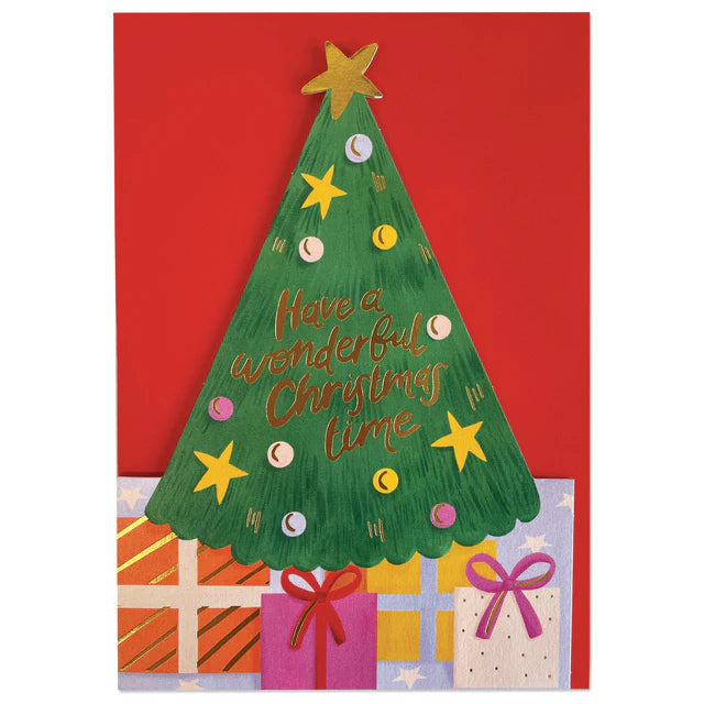 Raspberry Blossom Weihnachtskarte Weihnachtskarte - Have a wonderful Christmas time - Weihnachtsbaum