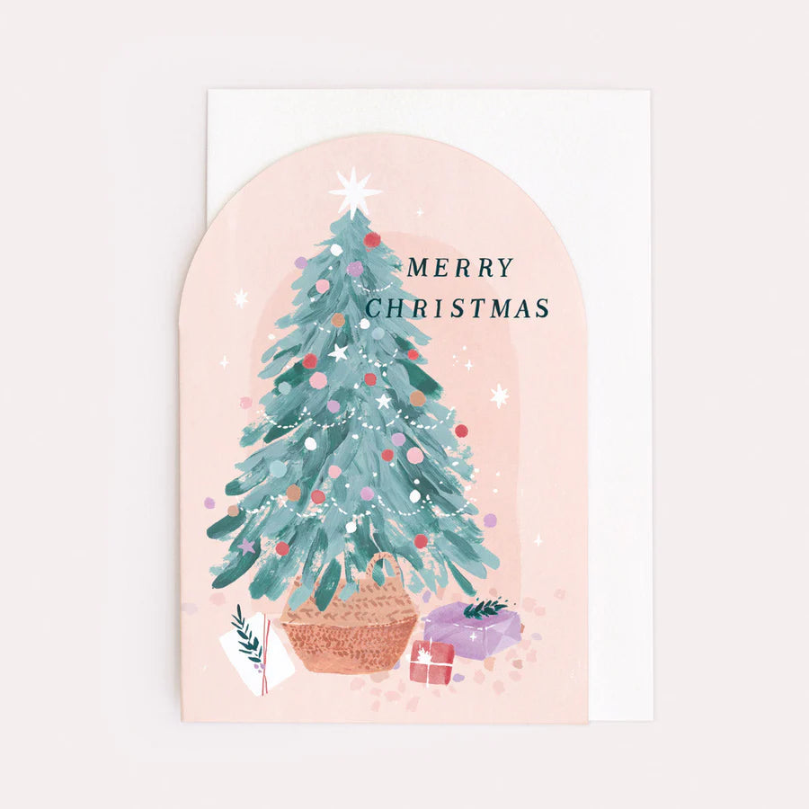 Sister Paper co. Weihnachtskarte Weihnachtskarte - Merry Christmas - Weihnachtsbaum