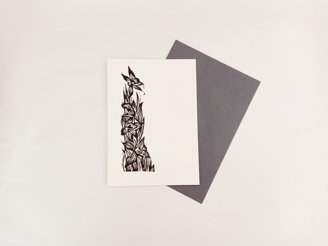 Sri Maryanto Grußkarte Trauerkarte - Original Kunstdruck - Orchidee