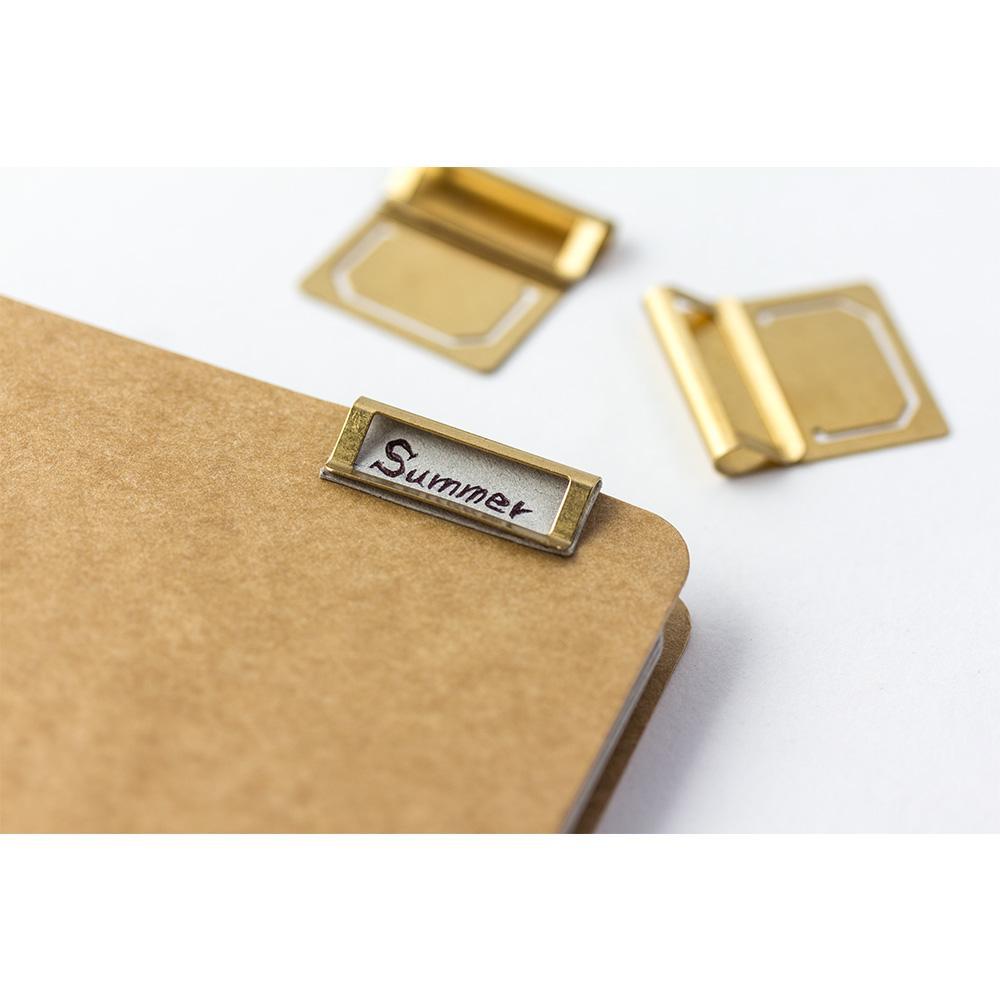 Traveler's Company Notizbuch Traveler's Company Brass Index Clips