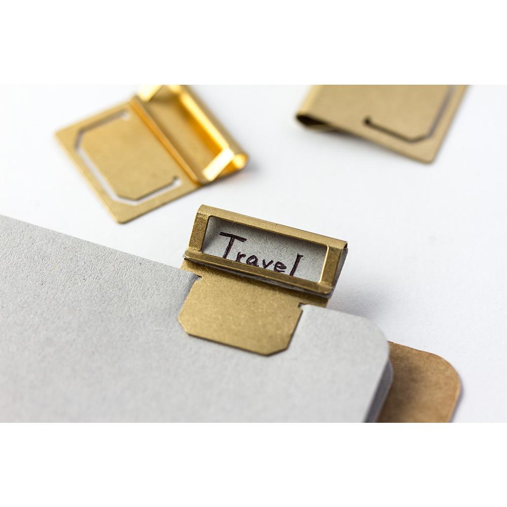 Traveler's Company Notizbuch Traveler's Company Brass Index Clips