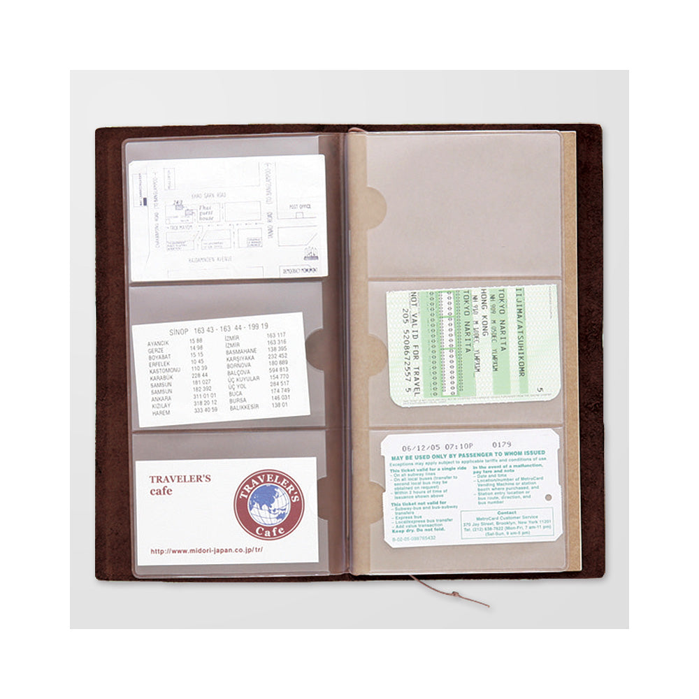 Traveler's Company Notizbuch Traveler's Notebook regular 007  Card File 12 Pockets