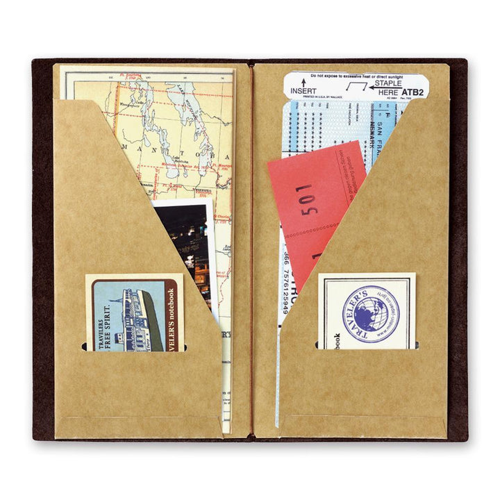 Traveler's Company Notizbuch Traveler's Notebook regular 020 Kraft Paper Folder
