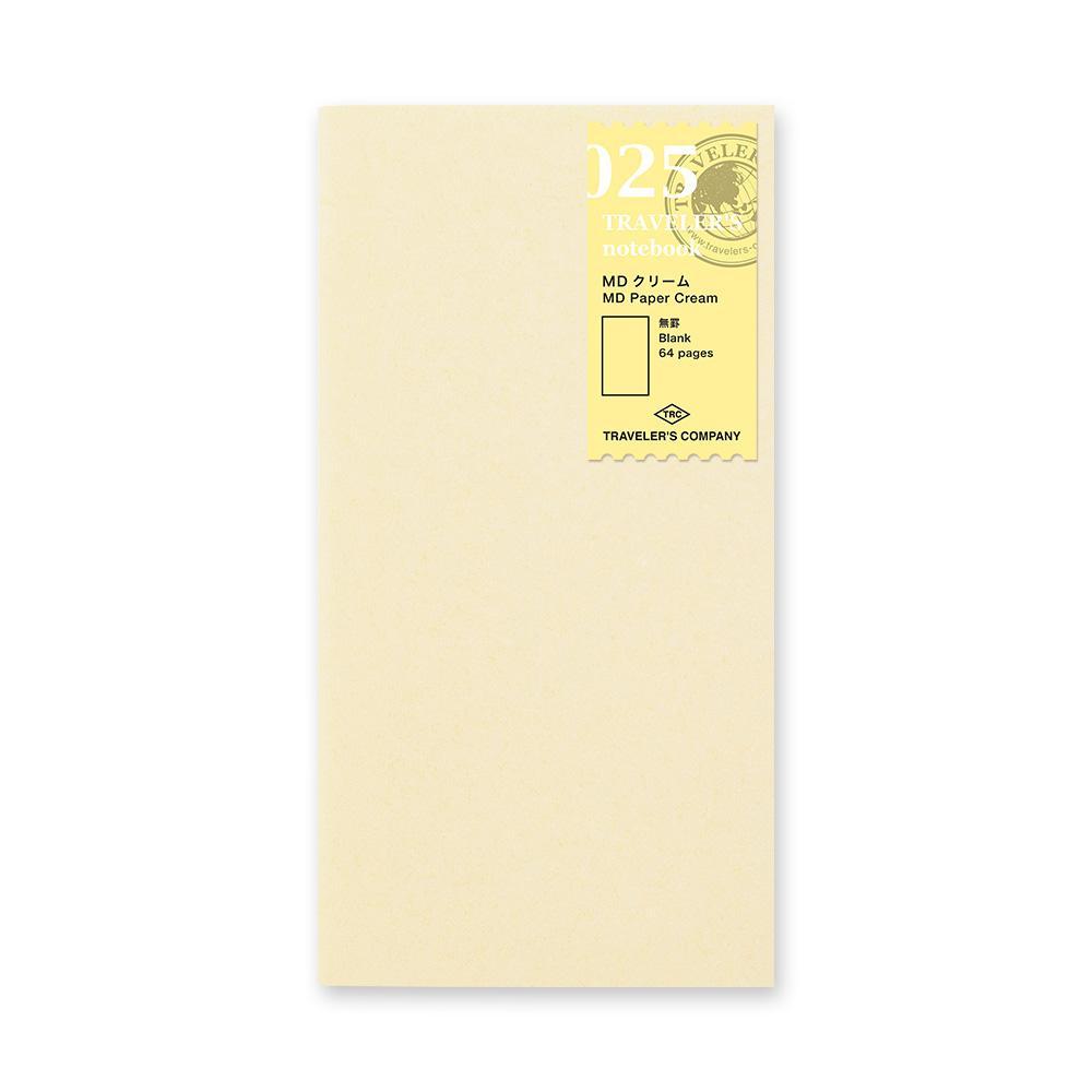 Traveler's Company Notizbuch Traveler's Notebook regular 025 blank paper cream