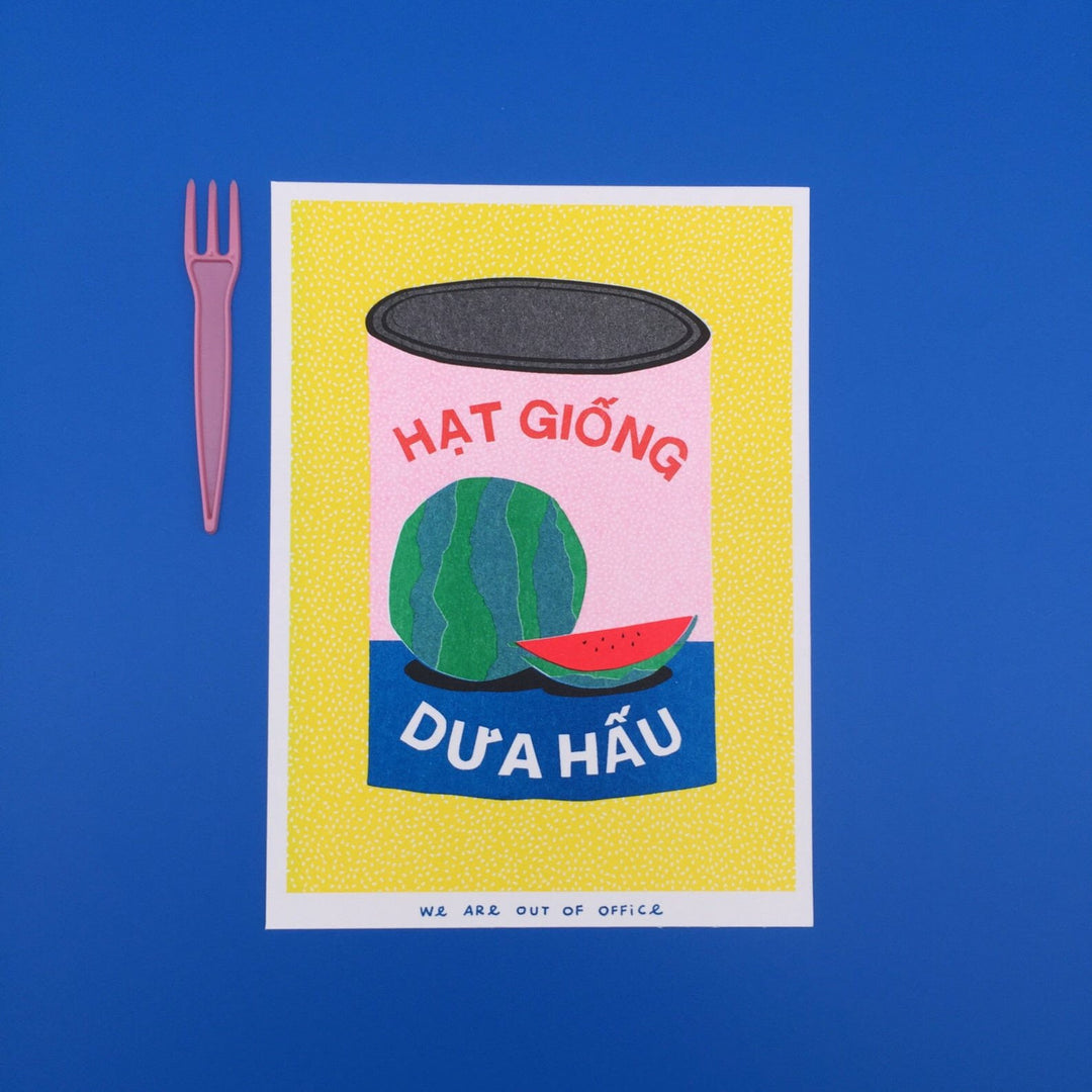 Weareoutofoffice Miniprint Risoprint Hat Giong Dua Hau - Wassermelonensamen